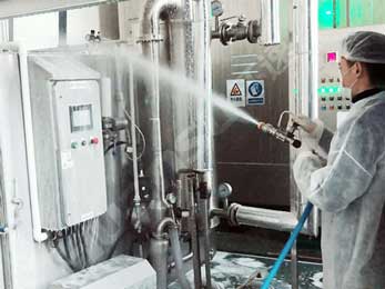 環(huán)速鮮食冷卻機-清洗過(guò)程圖